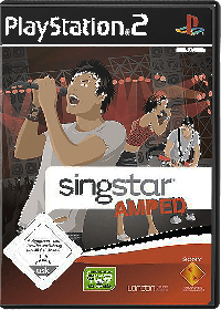 Singstar Amped PAL Playstation 2  box art